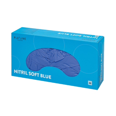 Gumikesztyű nitril Soft, púdermentes, nem steril, kék(100db)